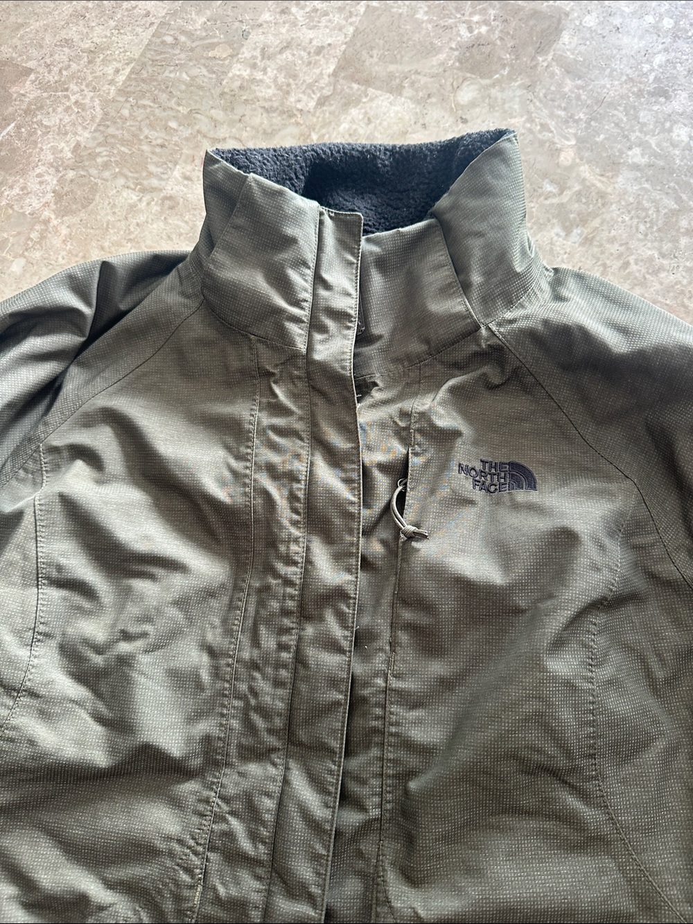 The North Face Olive Green Men's Waterproof Shell Jacket